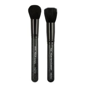 New MOTD black 2 pc makeup brush set